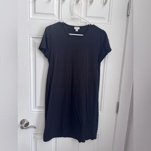 J. Crew Black T Shirt Dress